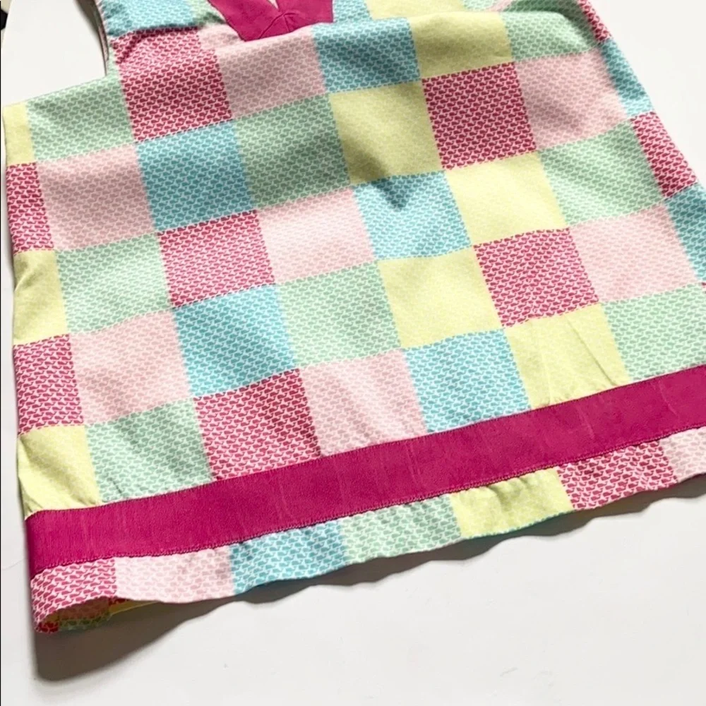 Vineyard Vines Patchwork Shift Dress Girls Size 8
